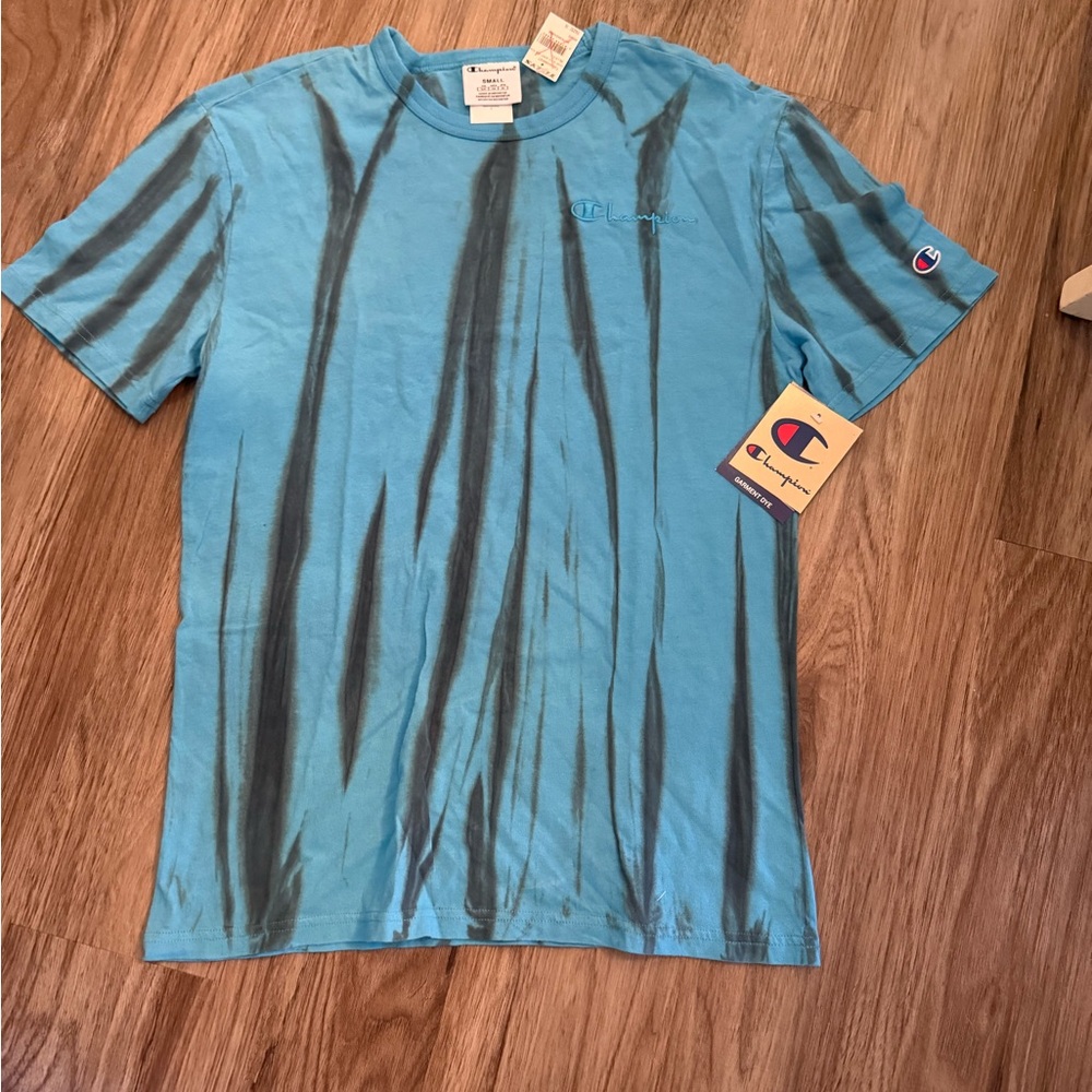 Champion Blue Short Sleeve Tee Casual Comfort